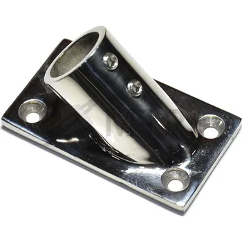 Zábradlí MTR Patka zábradlí obdélníková, nerez A4 Varianta: Patka zábradlí obdélníková, nerez A4 22mm/45° nerez A4