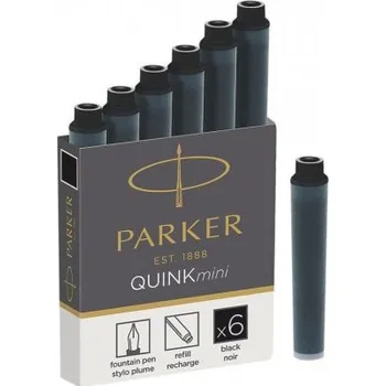 PARKER - Atramentové bombičky krátke - čierne