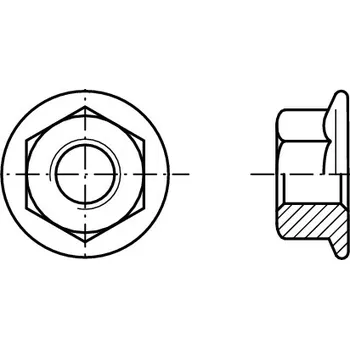 Matice PROFISTYL DIN 6923 matice s límcem bez ozubení 10.9 černá Varianta: DIN 6923 matice s límcem bez ozubení pev. 10.9 M14