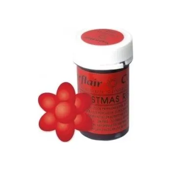 Potravinářské barvivo Barva gelová Sugarflair - Vánoční červená / CHRISTMAS RED