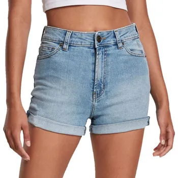 kraťasy dámské URBAN CLASSICS - lt. authenticblue washed - 30