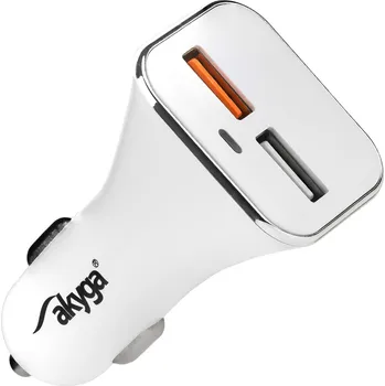 Nabíječka Akyga AK-CH-08 - USB nabíječka do auta (2x USB výstup 5V / 3A - 15W)
