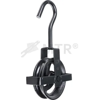 Stavební technika MTR Kladka litinová stavební s hákem Varianta: Kladka litinová stavební s hákem 24/195mm černý lak