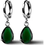 Náušnice NUBIS Carmen se zelenými zirkony