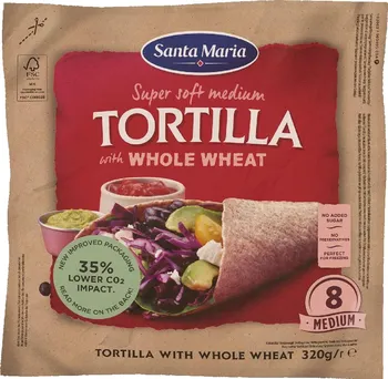 Santa Maria Tortilla Whole Wheat 320 g