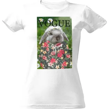 Dámské tričko Tričko s potiskem Králík Vogue dámské