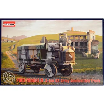 Plastikový model Roden 1/72 FWD Model B 3-ton US Army Ammunition Truck