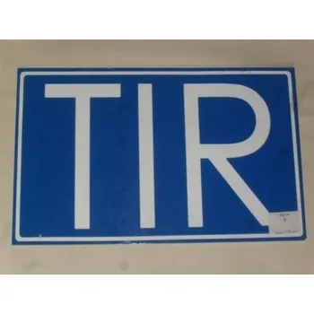Tabule reflexní TIR plast