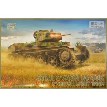 Plastikový model IBG 1/72 STRIDSVAGN M/40K - Swedish Light Tank