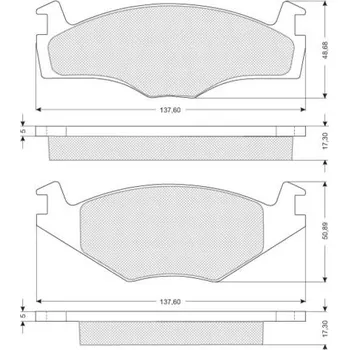 Brzdový systém Sada brzdových destiček STARLINE
