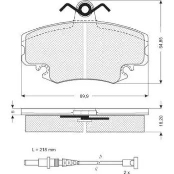 Brzdový systém Sada brzdových destiček STARLINE