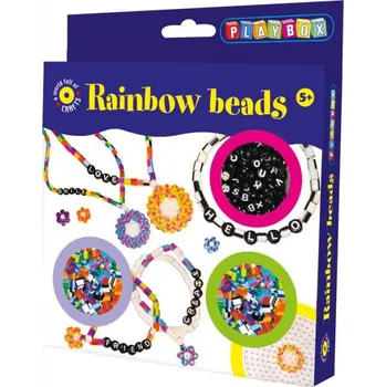 Dětské navlékací korálky SMT Náramky z duhových korálků