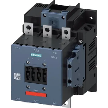 modulární přístroj a rozvaděč 3RT1055-6AF36-3PA0 stykač, AC-3, 150A/75kW/400V, 3pólový, AC/DC 110-127V, 2 NO + 2 NC, ploché přívody/šroubová svorka, Siemens