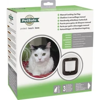 Dvířka pro psa PetSafe Manual Cat Flap dvířka pro kočky do 8 kg hnědá