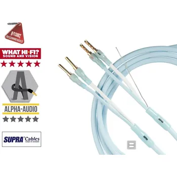 SUPRA PLY 2X3.4/S COMBICON 2x 3,0m (Reproduktorový celostíněný set v provedení Single-wire, 2 x 3,0m)