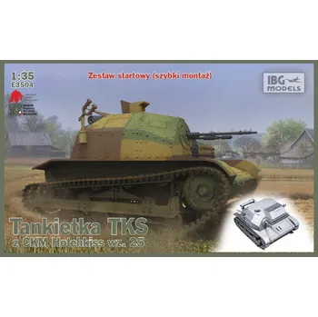 Plastikový model IBG 1/35 TKS Tankette Hotchkiss wz.25 Quick Assemb.
