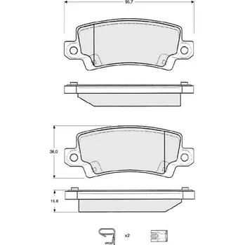 Brzdová destička Sada brzdových destiček STARLINE