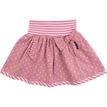 Dívčí sukně fialková sukýnka s puntíky