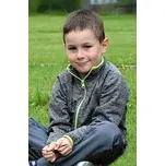 Fantom Dětská FUNKČNÍ mikina na zip - ZELENÉ LEMOVÁNÍ KONFEKČNÍ VELIKOST: 128