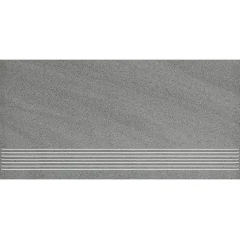 Dlažba Arkesia grigio satyna stopnica - schodovka 29,8x59,8 šedá matná 158405