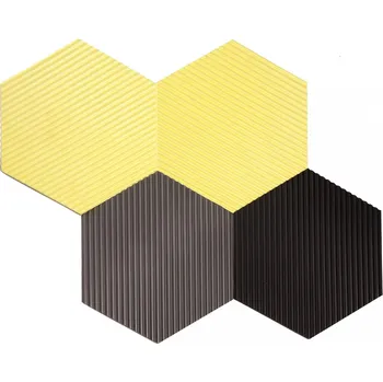 Dětská zábrana VYLEN Ochrana stěn POLYGON s proužky 10 Žlutá