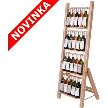 Stojan na víno Stojan na víno 668 - Dřevěný stojan na 20 lahví vína