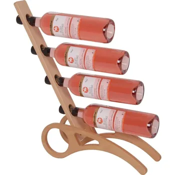 Stojan na víno Stojan na víno 628 - Dřevěný stojan na 4 lahve vína