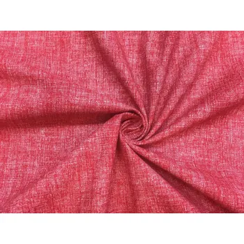 Bavlněné plátno červené melé