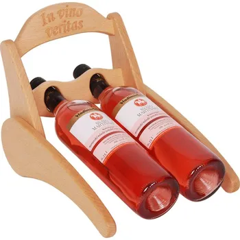 Stojan na víno Stojan na víno 630 - Dřevěný stojan na 2 lahve vína