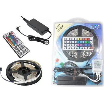 LED páska Lumenmax 5050 - RGB LED pásek - 5 metrů. Kompletní sada.