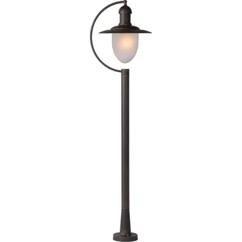 Bodové svítidlo Lucide 11873/01/97 ARUBA - Zahradní lampa v hnědé barvě, IP44, 1 x E27, 111cm (Venkovní stojací lampa IP44)