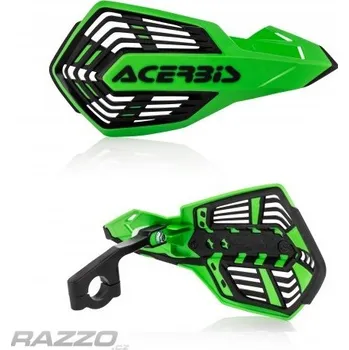 Motocyklový chránič Kryty rukou na motokros Acerbis X-FUTURE Vented Handguards Green Black