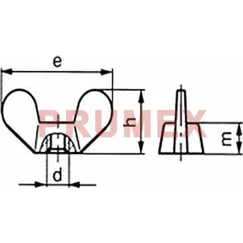 Matice Matice křídlová DIN 315 GT M24 pozink