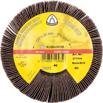 Brusný kotouč Lamelový brusný kotouč Klingspor WSM 617 125mm - K40