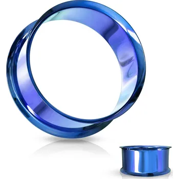 Piercing Šperky4U Tunel do ucha modrý - TN01096B-04