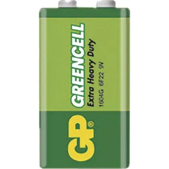 Článková baterie Zinkochloridová baterie GP Greencell 6F22 (9V)