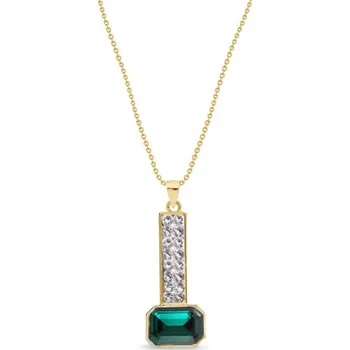 Náhrdelník Náhrdelník zelený se Swarovski Elements Royal Wand NGFM2602CEM Emerald