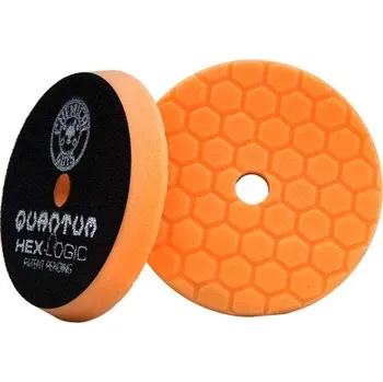 Autolak Chemical Guys Oranžový středně brusný kotouč Hex Logic Quantum (6.5" / 165 mm)