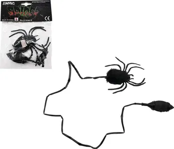 Figurka Teddies Pavouk skákající plyš/plast 7 cm