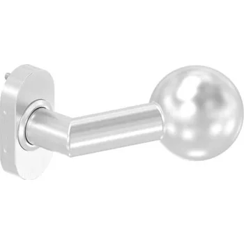 brána Feldmann Nerezová dveřní koule 212-VA-D s oválnou rozetou, do úhlu, sklopná