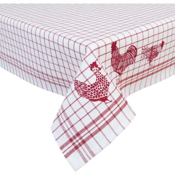 ubrus Ubrus na stůl Country Side Chicken red - 150*150 cm
