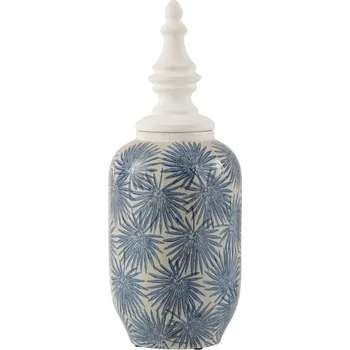 Dóza na potraviny Keramická dóza s modrými květy Blaw - Ø 17*49 cm