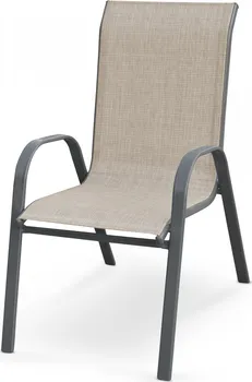Halmar Mosler zahradní židle šedá