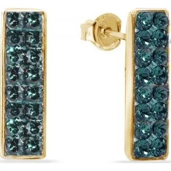 Náušnice Náušnice zelené se Swarovski Elements Radiance KGFMP1EM Emerald