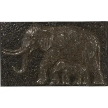 Obraz Kovový obraz Sloni - 102*8*62 cm