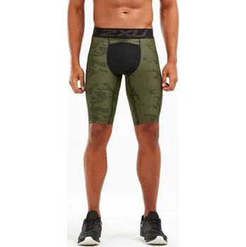Pánské kraťasy 2XU Accelerate G2 Print fitness kompresní kraťasy pánské, Army, MA5682b L