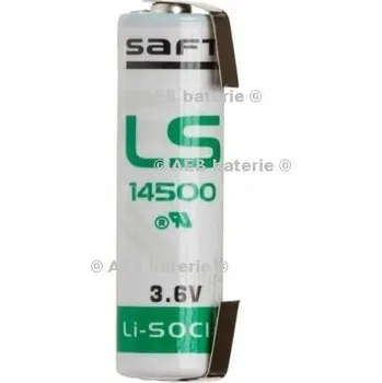 Článková baterie Baterie Saft LS14500 AA s vývody typ U