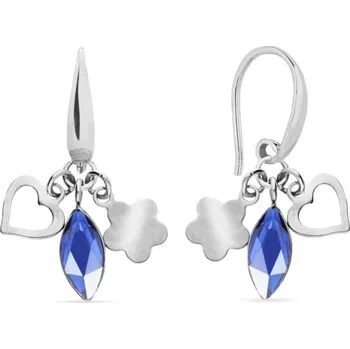Náušnice Náušnice modré se Swarovski Elements Serenity KWMIX2201SA Sapphire