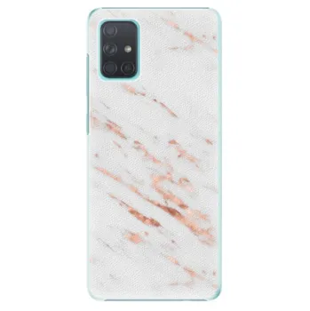 Pouzdro na mobilní telefon iSaprio pro Samsung Galaxy A51 Rose Gold Marble