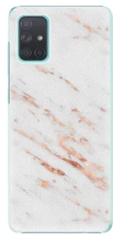 Pouzdro na mobilní telefon iSaprio pro Samsung Galaxy A51 Rose Gold Marble